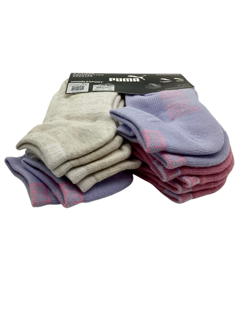 Puma 6 pk. Low Cut Sportstyle Training Socks (NWT) (Shoe Size: 5-9.5)